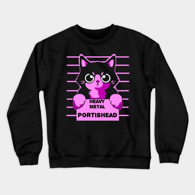 Portishead cats Crewneck Sweatshirt by Background wallpapers 